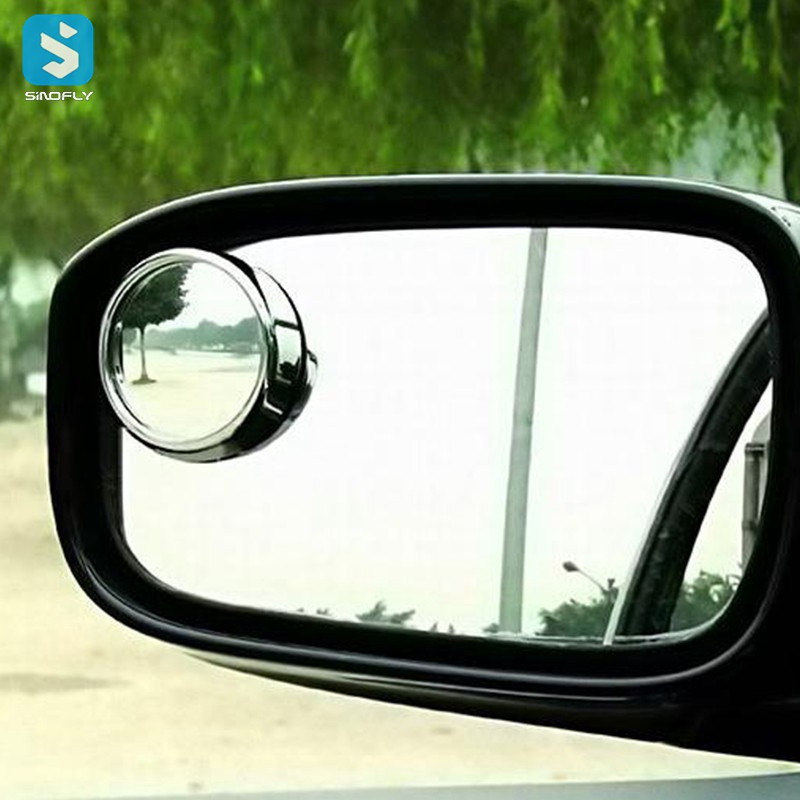 360 degree rotating small round mirror for car